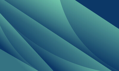 Elegant Dark Green Abstract Background with Smooth Dynamic Curves