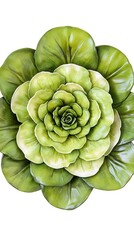 Obraz premium Decorative green floral wall art
