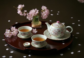 Fototapeta premium Beautiful Cherry Blossom Background