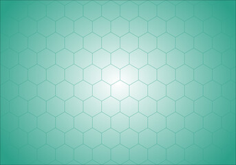 Teal geometric honeycomb pattern with soft gradient background texture