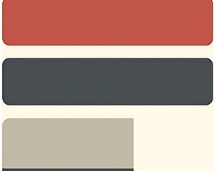Obraz premium Color palette design, three tones, earthy color scheme