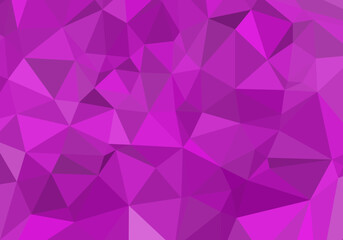 Abstract multifaceted background in shades of vibrant purple color