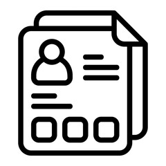 Cv Personal Line Icon