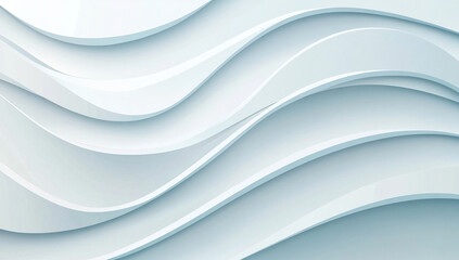 Simple White Wavy Lines Design