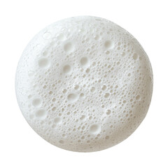 soap foam with bubbles isolated on transparent white background, clipping path