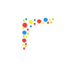 confetti corner decoration