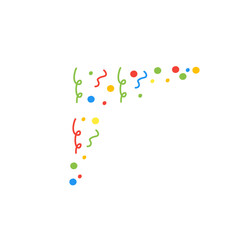 confetti corner decoration
