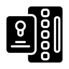 Card Keys Solid Icon