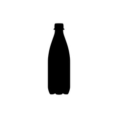 Soda Bottle Silhouette. Lime Bottle in trendy icon vector illustration for your design element resources.
