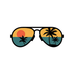 sunglasses on the beach