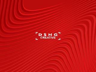 Abstract red geometric lines on red background. Modern shiny gradient red futuristic pattern. Futuristic technology concept, suitable for cover, poster, banner, flyer, website, etc.