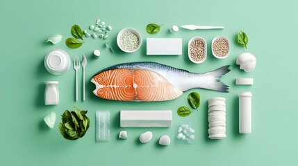 Meal Planner Concept, a vibrant digital design showcasing organized meal options, colorful ingredients, and an intuitive layout for easy meal prep.