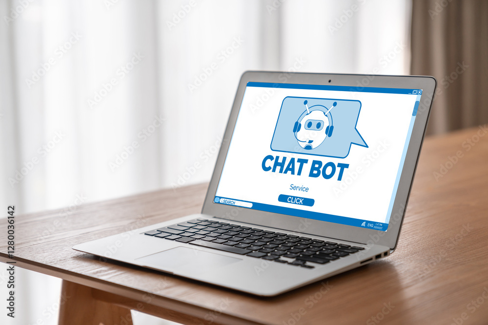 Poster chatbot software application for modish online business that automatically reply to customer questio