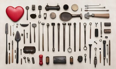 Antique Piano Tuning Tools, a collection of vintage tools showcasing craftsmanship, history, and the art of piano maintenance.