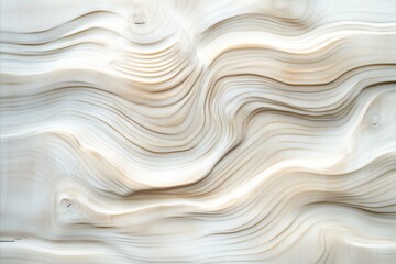Fototapeta premium Unique wooden texture showcasing smooth, wavy patterns in a light tone that emphasizes natural beauty and organic design elements
