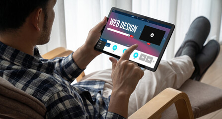 Website design software provide modish template for online retail business and e-commerce