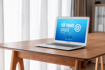 Software update on computer for modish version of device software upgrade
