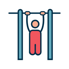 calisthenics pull up bar icon