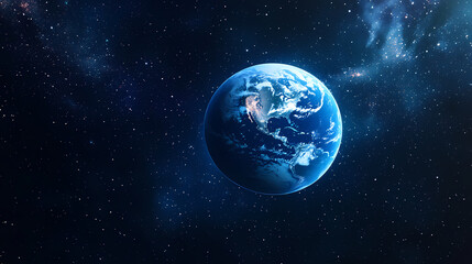 Obraz premium Satellite Image of Earth in Space