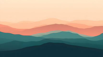 Obraz premium view of soft gradients blending seamlessly