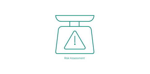 Risk Assessment Vector Icon for Safer Business Operations