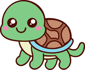 Kawaii Turtle Cute Cartoon