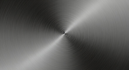 Abstract Circular Brushed Metal Texture Background  High Resolution Steel Surface Design