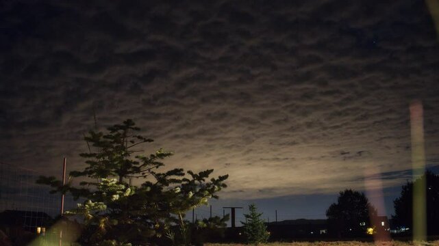 Stratocumulus Time Lapse at Night