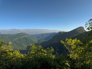 Linville River Winding Through the Gorge's Rocky Landscape