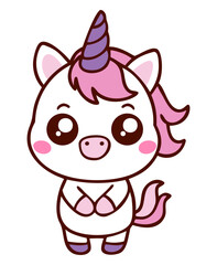 Kawaii Unicorn Pony Cute Cartoon
