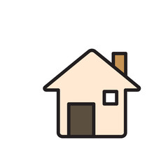 Modern House Filled Line Icon