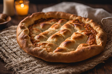 Ramadan pita. Ramadan bread. Ramadan pita for iftar and sahur