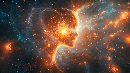 A glowing neural network intricately connected with radiant quantum circuits, dynamic energy waves flowing seamlessly through the pathways,