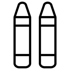 Blackboard chalk Line Icon