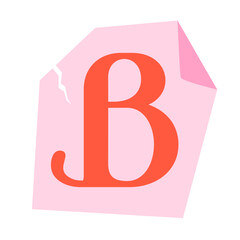 Alphabet Ransom Cut Out Letter B