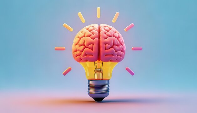 Innovation and growth a bright idea representing originality and development in technology conceptual environment