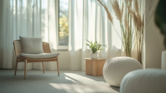 Nerve therapy session in a cozy wellness center with a therapist. Featuring relaxation and healing