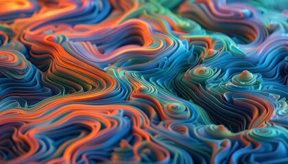 Intricate Patterns on a Mandarinfish Close-up