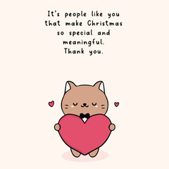 A cute digital illustration of a cute cat love, accompanied by an uplifting message about resilience and support, the image features a pastel colored background and hand-drawn text.