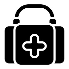 Obraz premium Urgent medical Solid Icon