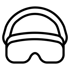 VR glass Line Icon
