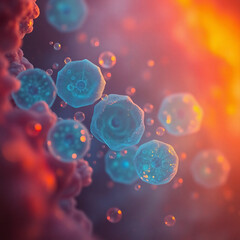 Microscopic Cells Forming Patterns Like Distant Galaxies