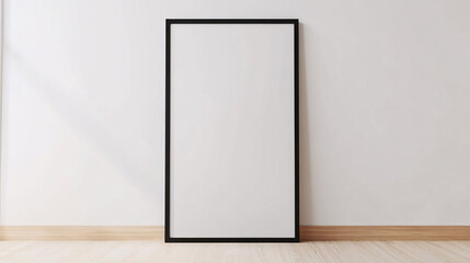 Frame mockup, ISO A paper size. Poster mockup on a wall	
