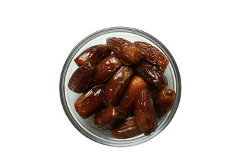 PNG, Ramadan. Plate with dates, isolated on white background.