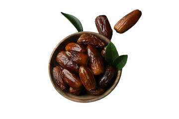 PNG, Ramadan. Plate with dates,.isolated on white background.