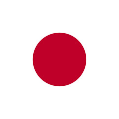 Japan flag rounded square icon