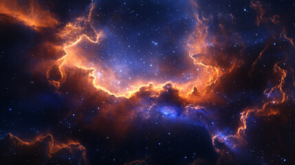 Obraz premium Spectacular Space Nebula Background for Cosmic Exploration