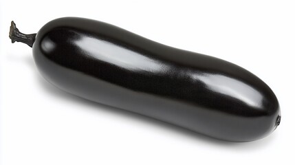 Black eggplant, studio shot, white background, food photography