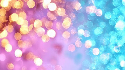 Colorful bokeh background of pink and blue lights creating a festive, dreamy atmosphere perfect for celebrations, events, and artistic projects