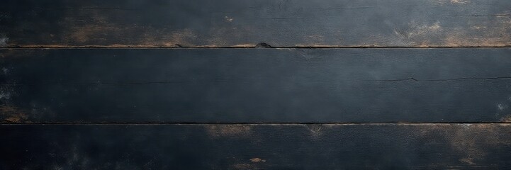 Aged black chalkboard tabletop; rustic wood texture, grey background, old, black, vintage